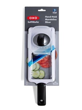 OXO Handheld Mandoline: White Kitchen Slicer